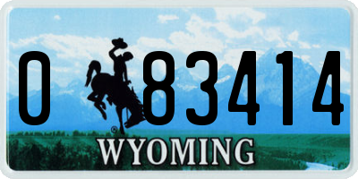 WY license plate 083414
