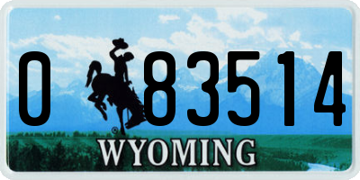 WY license plate 083514