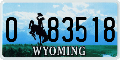 WY license plate 083518