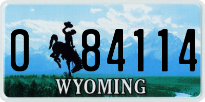 WY license plate 084114