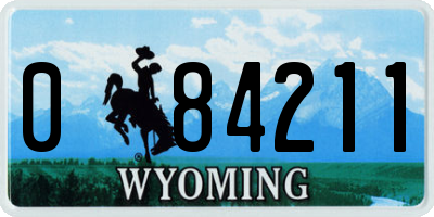 WY license plate 084211