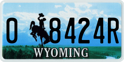 WY license plate 08424R
