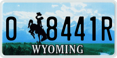 WY license plate 08441R