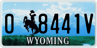 WY license plate 08441V
