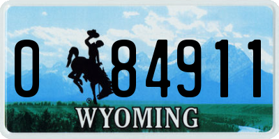 WY license plate 084911