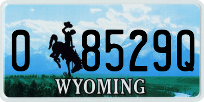 WY license plate 08529Q