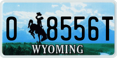 WY license plate 08556T