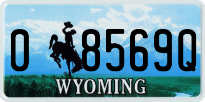 WY license plate 08569Q