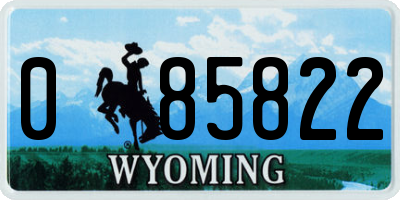 WY license plate 085822