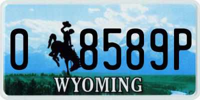 WY license plate 08589P