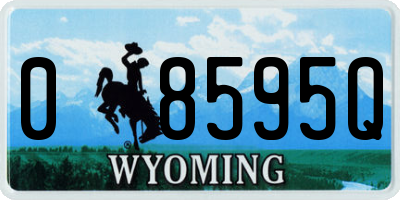 WY license plate 08595Q