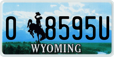 WY license plate 08595U