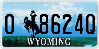 WY license plate 08624Q