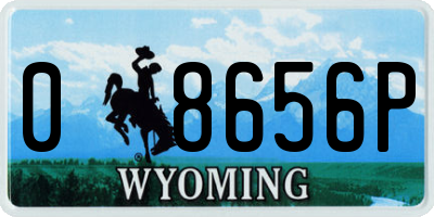 WY license plate 08656P