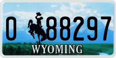 WY license plate 088297