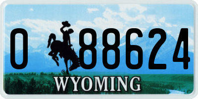 WY license plate 088624