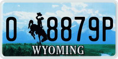 WY license plate 08879P