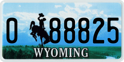 WY license plate 088825