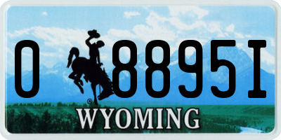 WY license plate 08895I