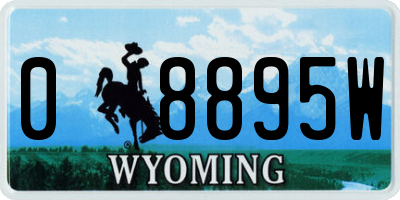 WY license plate 08895W