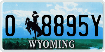 WY license plate 08895Y