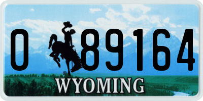 WY license plate 089164