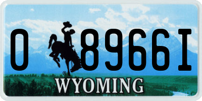 WY license plate 08966I