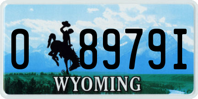 WY license plate 08979I