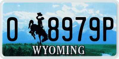 WY license plate 08979P