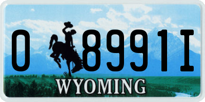 WY license plate 08991I