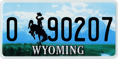 WY license plate 090207