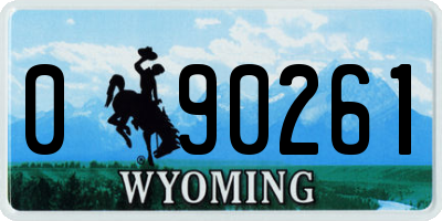 WY license plate 090261
