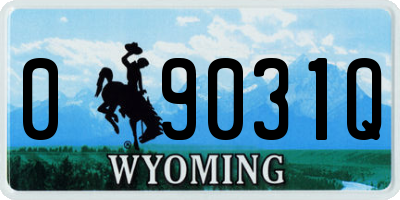 WY license plate 09031Q