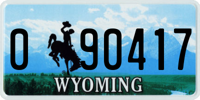 WY license plate 090417