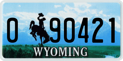 WY license plate 090421
