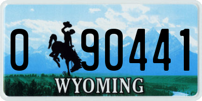 WY license plate 090441
