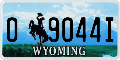 WY license plate 09044I