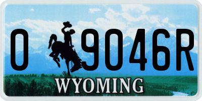 WY license plate 09046R