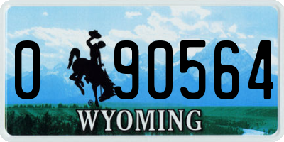 WY license plate 090564