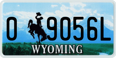 WY license plate 09056L