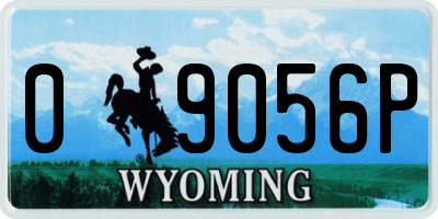WY license plate 09056P