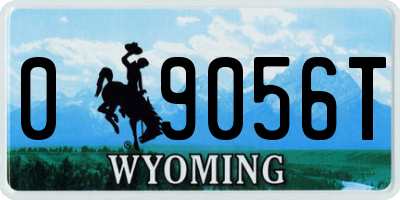 WY license plate 09056T