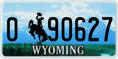 WY license plate 090627