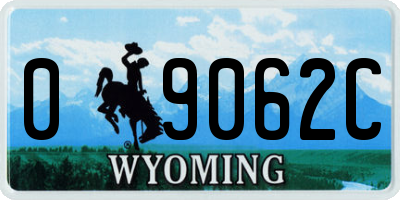 WY license plate 09062C