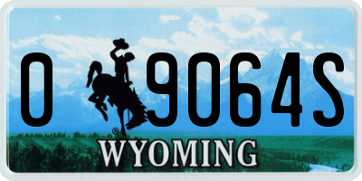 WY license plate 09064S