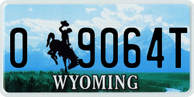 WY license plate 09064T