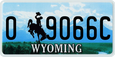 WY license plate 09066C