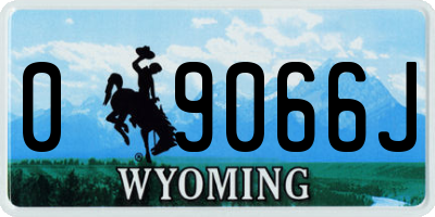 WY license plate 09066J