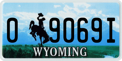 WY license plate 09069I