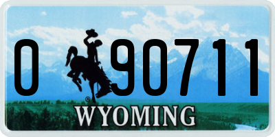 WY license plate 090711